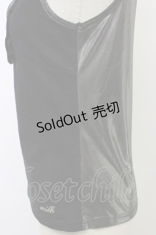画像3: MILK / メタリックキャミソール  ブラック T-26-03-06-023-ML-BL-SA-ZT637 (3)