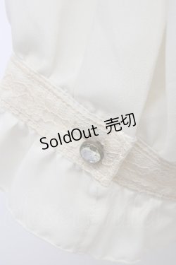 画像3: axes femme / スタンド襟レースブラウス  アイボリー T-26-03-06-003-AX-BL-SA-ZT