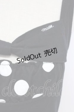 画像3: MILK / ドットリボンキャミソール  ブラック T-26-03-06-024-ML-TO-SA-ZT