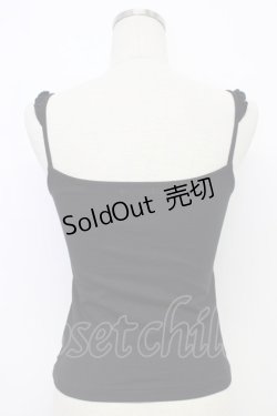 画像2: MILK / フリルローズキャミ  ブラック T-26-03-06-025-ML-TO-SA-ZT