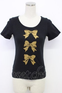 画像1: MILK / リボンズ  ブラック T-26-03-06-029-ML-TO-SA-ZT