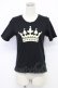 画像1: MILK / クラウンTシャツ  ブラック T-26-03-06-031-ML-TS-SA-ZT (1)