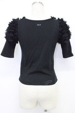 画像2: MILK / /ファニーフリルトップス  ブラック T-26-03-06-036-ML-TO-SA-ZT