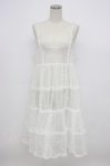 画像1: Candy Stripper / ROMANESQUE FRILL CAMISOLE DRESS  白 T-26-03-06-037-PU-OP-SA-ZT637 (1)