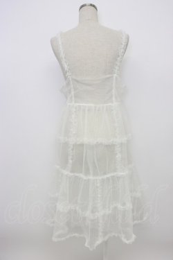 画像2: Candy Stripper / ROMANESQUE FRILL CAMISOLE DRESS  白 T-26-03-06-037-PU-OP-SA-ZT