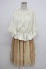 画像1: axes femme / 裾レースアンサンブルワンピース  アイボリー T-26-03-06-038-AX-OP-SA-ZT637 (1)