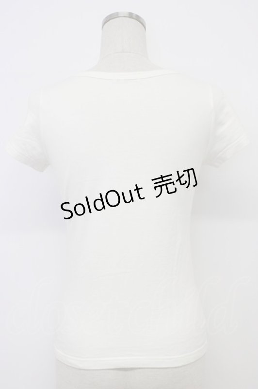 画像2: MILK / MILKロゴTee  オフ×ブラック T-26-03-06-001-ML-TS-SA-ZT637 (2)