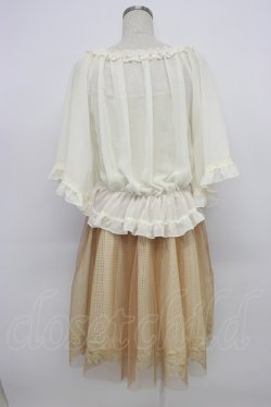 画像2: axes femme / 裾レースアンサンブルワンピース  アイボリー T-26-03-06-038-AX-OP-SA-ZT