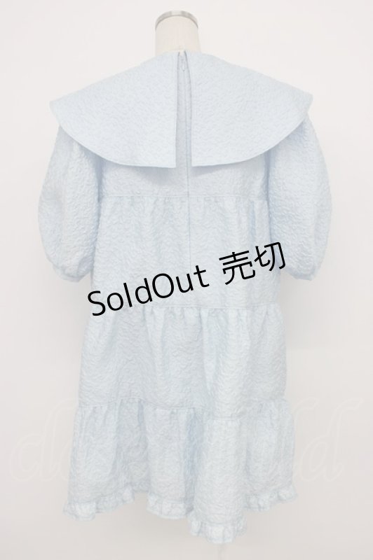 画像2: Candy Stripper / 丸襟半袖ワンピース  サックス T-26-03-06-040-PU-OP-SA-ZT638 (2)