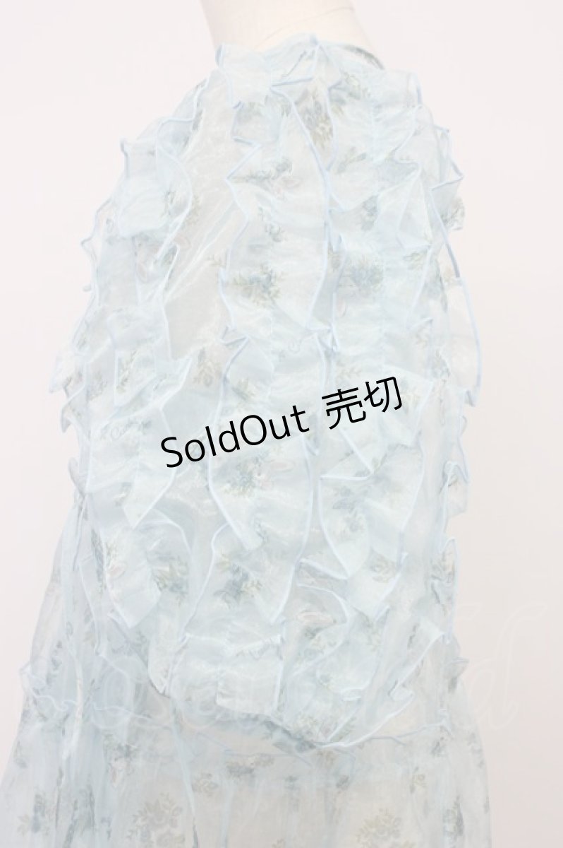 画像3: Candy Stripper / BABY RABBIT CACHE-COEUR DRESS  サックス T-26-03-06-041-PU-OP-SA-ZT637 (3)