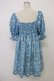 画像2: Candy Stripper / TINY DAISY PUFF SLEEVE DRESS 2 青Ｘ白 T-26-03-06-042-PU-OP-SA-ZT (2)
