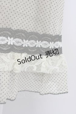 画像3: axes femme / フロッキードットブラウスワンピース  アイボリーＸ黒 T-26-03-06-044-AX-OP-SA-ZT