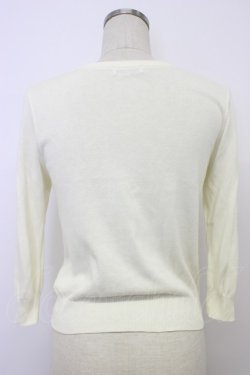 画像2: MILK / トリプルRibbonカーディガン  アイボリー T-26-03-06-005-ML-TO-SA-ZT