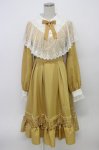 画像1: Amavel / Classical Flowerレースケープワンピース  イエロー T-26-03-06-045-CA-OP-SA-ZH (1)