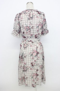 画像2: axes femme / 花柄フェミニンワンピース M ピンク T-26-03-06-047-AX-OP-SA-ZT