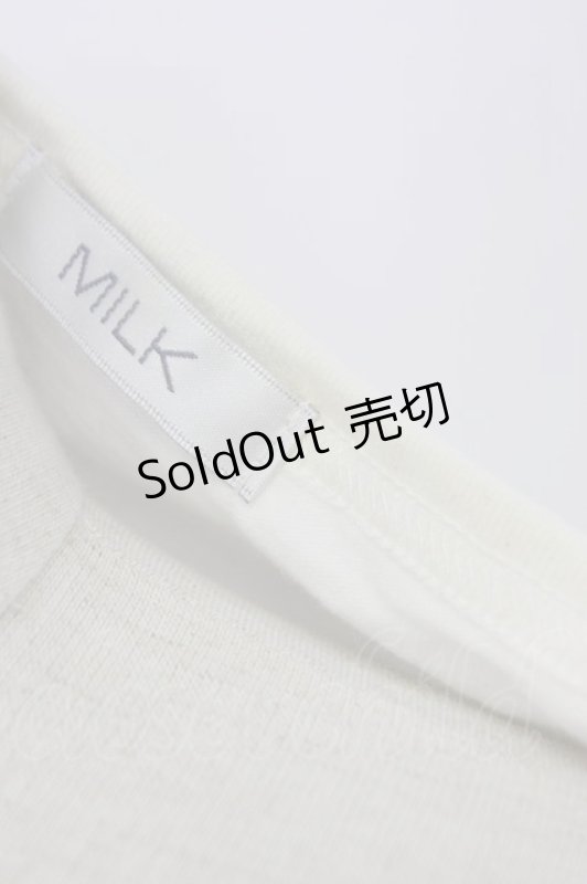 画像6: MILK / MILKロゴTee  オフ×ブラック T-26-03-06-001-ML-TS-SA-ZT637 (6)