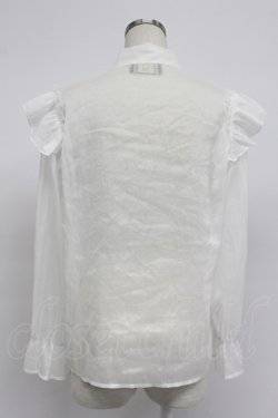 画像2: axes femme NOSTALGIE / シアーボウタイブラウス  ホワイト T-26-03-07-018-AX-BL-SA-ZT