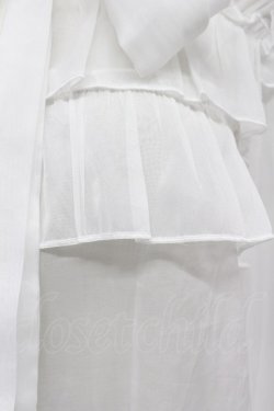 画像4: axes femme NOSTALGIE / シアーボウタイブラウス  ホワイト T-26-03-07-018-AX-BL-SA-ZT