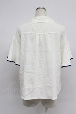 画像2: axes femme / 夏の星空刺繍ボウタイブラウス M ホワイト T-26-03-07-019-AX-BL-SA-ZT