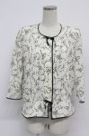 画像1: INGEBORG / ブーケ柄タック使いブラウス S シロ T-26-03-07-020-LO-BL-OW-ZT638 (1)