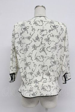 画像2: INGEBORG / ブーケ柄タック使いブラウス S シロ T-26-03-07-020-LO-BL-OW-ZT