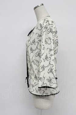 画像4: INGEBORG / ブーケ柄タック使いブラウス S シロ T-26-03-07-020-LO-BL-OW-ZT