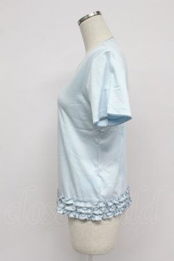 画像3: PINK HOUSE / フリルロゴ使い半袖カットソー  サックス T-26-03-07-021-LO-TO-SA-ZT