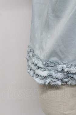 画像6: PINK HOUSE / フリルロゴ使い半袖カットソー  サックス T-26-03-07-021-LO-TO-SA-ZT