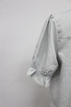 画像3: axes femme / パイピングｘリボン付ブラウス  グリーン T-26-03-07-024-AX-BL-SA-ZT