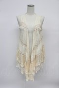 axes femme / 裾レースジレ  ベージュ T-26-03-07-025-AX-TO-SA-ZT