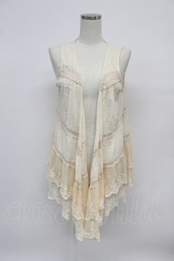 画像1: axes femme / 裾レースジレ  ベージュ T-26-03-07-025-AX-TO-SA-ZT