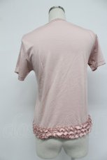 画像2: PINK HOUSE / フリルロゴ使い半袖カットソー  ピンク T-26-03-07-028-LO-TO-SA-ZT638 (2)