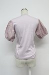 画像2: PINK HOUSE / ローズリースプリントカットソー  ラベンダー T-26-03-07-029-LO-TO-SA-ZT638 (2)