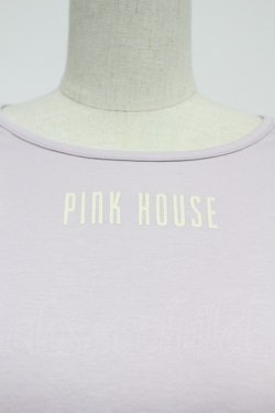 画像4: PINK HOUSE / ロゴ入りパフスリーブカットソー  ラベンダー T-26-03-07-030-LO-TO-SA-ZT