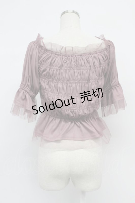 画像2: axes femme / バックリボンシャーリングプルオーバー  ピンク T-26-03-07-031-AX-TO-SA-ZT638 (2)