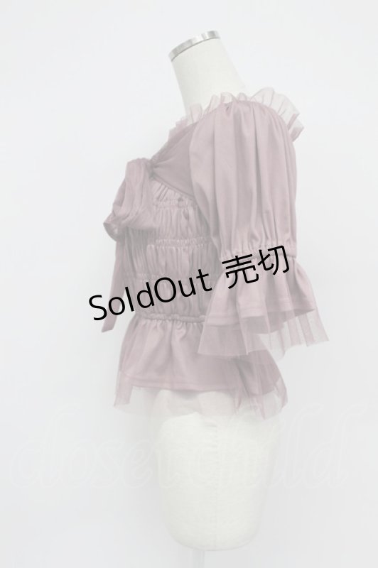 画像3: axes femme / バックリボンシャーリングプルオーバー  ピンク T-26-03-07-031-AX-TO-SA-ZT638 (3)