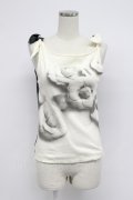 INGEBORG / カメリアptタンクトップ S シロ×グレー T-26-03-07-034-LO-TO-OW-ZT