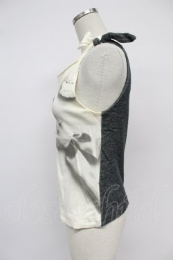 画像3: INGEBORG / カメリアptタンクトップ S シロ×グレー T-26-03-07-034-LO-TO-OW-ZT
