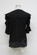 画像2: DearMyLoveRose / レース付け襟セットパワショルカットソー LL 黒 T-26-03-07-038-EL-TO-SA-ZT (2)