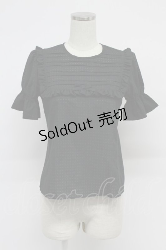 画像1: MILK / LILYブラウス  黒 T-26-03-07-040-ML-BL-SA-ZT638 (1)