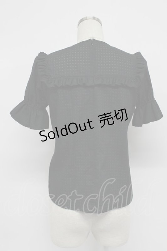 画像2: MILK / LILYブラウス  黒 T-26-03-07-040-ML-BL-SA-ZT638 (2)