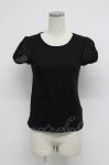 画像1: Jane Marple / レース半袖カットソー  黒 T-26-03-07-041-JM-TO-SA-ZT638 (1)