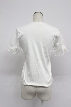 画像2: PINK HOUSE / ロゴ半袖カットソー  白Ｘ赤 T-26-03-07-004-LO-TO-SA-ZT