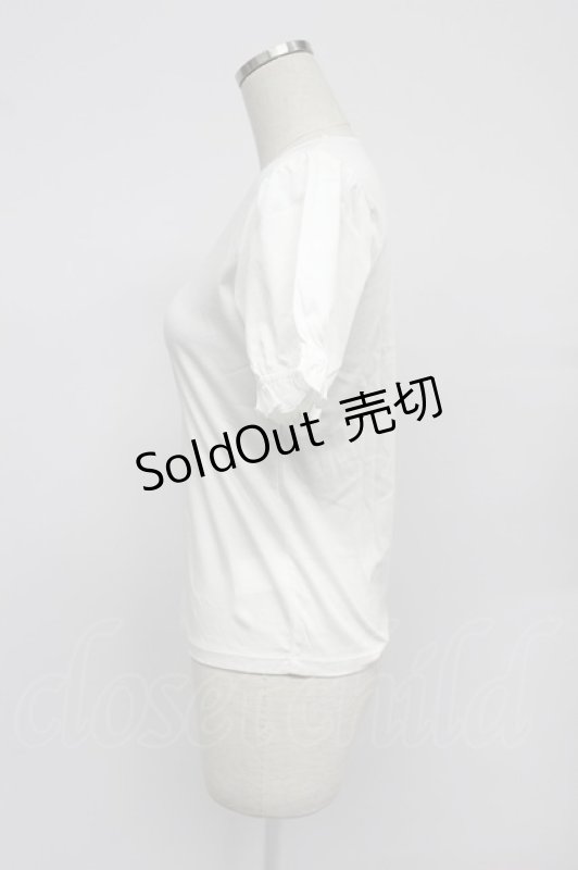 画像3: PINK HOUSE / ロゴ半袖カットソー  白Ｘ赤 T-26-03-07-004-LO-TO-SA-ZT638 (3)