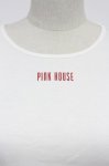 画像4: PINK HOUSE / ロゴ半袖カットソー  白Ｘ赤 T-26-03-07-004-LO-TO-SA-ZT638 (4)