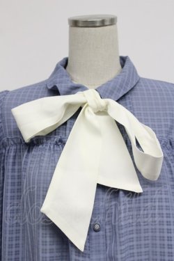 画像4: axes femme / シアーチェックチュニックワンピース  ブルー T-26-03-07-047-AX-OP-SA-ZT