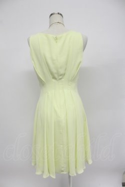 画像2: axes femme / タックデザインフレアドレス M イエロー T-26-03-07-048-AX-OP-SA-ZT