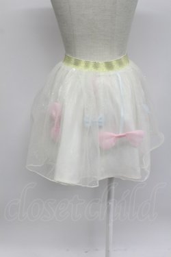 画像2: Swankiss / ラメチュール重ねスカート  ホワイト T-26-03-07-049-CA-SK-SA-ZT