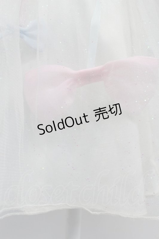 画像3: Swankiss / ラメチュール重ねスカート  ホワイト T-26-03-07-049-CA-SK-SA-ZT638 (3)