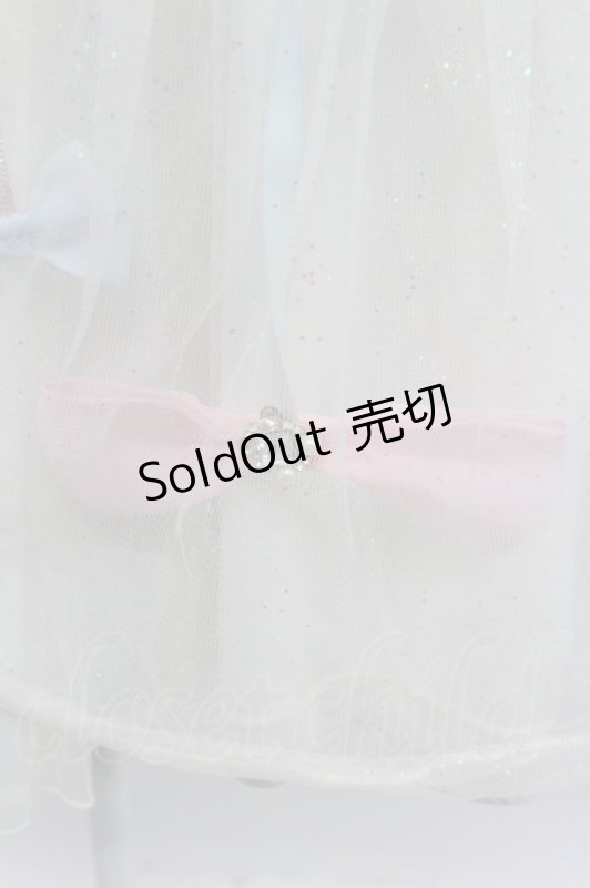 画像5: Swankiss / ラメチュール重ねスカート  ホワイト T-26-03-07-049-CA-SK-SA-ZT638 (5)